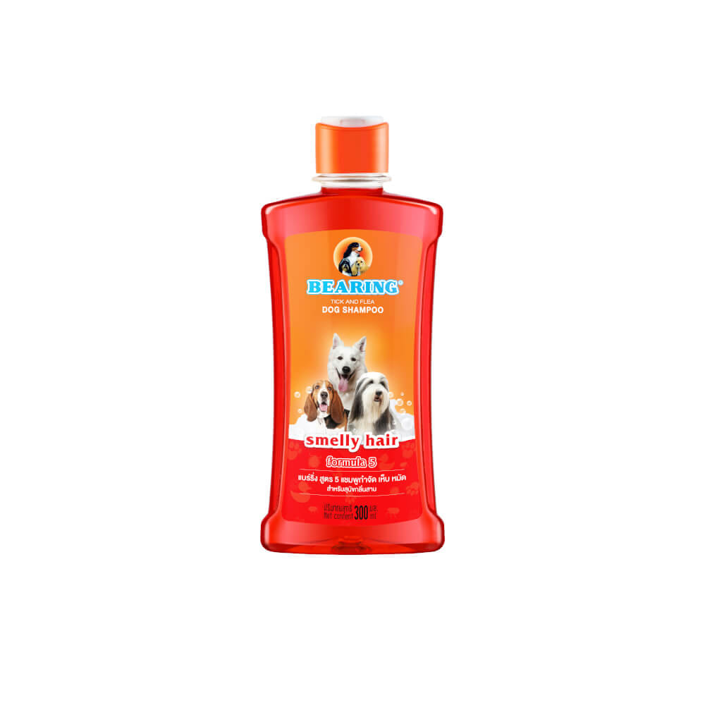 แชมพูกำจัดเห็บหมัดสำหรับสุนัข BEARING สูตร TICK & FLEA ขนาด 300ML สำหรับสุนัขมีกลิ่นสาบ_0